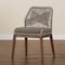 Baxton Studio Jennifer MidCentury Transitional Grey Woven Rope Mahogany Dining Side Chair 212-12806-ZORO - alternate 8